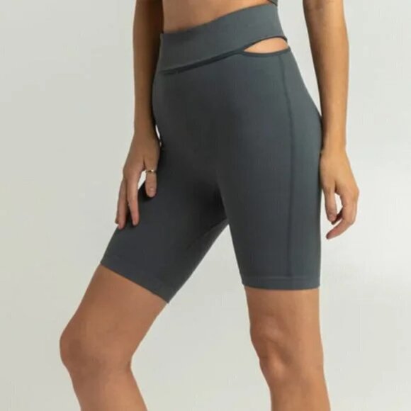 Free People FP Movement Witness The Fitness Side Cut-Out Biker Shorts, Size XS/S - Picture 1 of 8